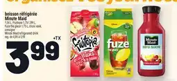 Metro BOISSON RÉFRIGÉRÉE MINUTE MAID | MINUTE MAID REFRIGERATED DRINK offer