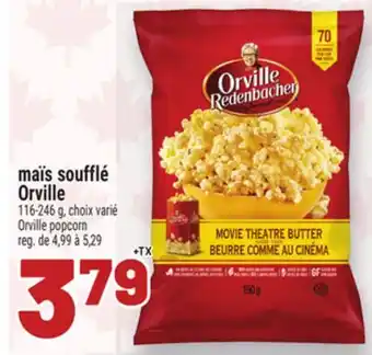 Metro MAÏS SOUFFLÉ ORVILLE | ORVILLE POPCORN offer