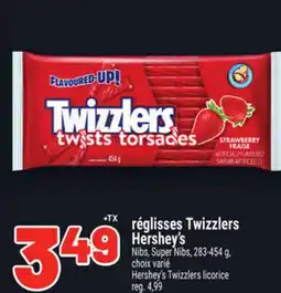 Metro RÉGLISSES TWIZZLERS HERSHEY'S | HERSHEY'S TWIZZLERS LICORICE offer