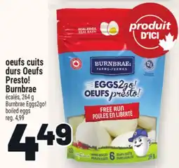 Metro OEUFS CUITS DURS OEUFS PRESTO! BURNBRAE | BURNBRAE EGGS2GO! BOILED EGGS offer