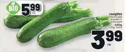 Metro COURGETTES | ZUCCHINI SQUASH offer
