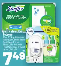 Metro PURIFICATEUR D'AIR FEBREZE | FEBREZE PLUG OIL AIR FRESHENER offer