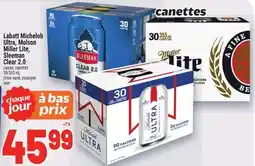 Metro LABATT MICHELOB ULTRA, MOLSON MILLER LITE, SLEEMAN CLEAR 2.0 | BEER offer