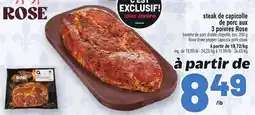 Metro STEAK DE CAPICOLLE DE PORC AUX 3 POIVRES ROSE | ROSE THREE PEPPER CAPICOLA PORK STEAK offer