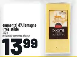 Metro EMMENTAL D'ALLEMAGNE IRRÉSISTIBLE | IRRÉSISTIBLE EMMENTAL CHEESE offer
