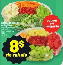 Metro PLATEAU DE FRUITS OU DE LÉGUMES | FRUIT OR VEGETABLE TRAY offer