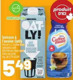 Metro BOISSON À L'AVOINE OATLY | OATLY OAT DRINK offer