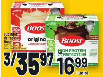 Metro SUBSTITUT DE REPAS BOOST | BOOST MEAL REPLACEMENT offer
