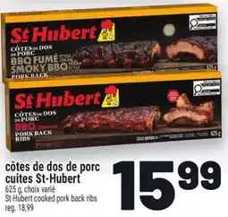 Metro CÔTES DE DOS DE PORC CUITES ST‑HUBERT | ST-HUBERT COOKED PORK BACK RIBS offer