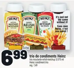 Metro TRIO DE CONDIMENTS HEINZ | HEINZ CONDIMENT TRIO offer