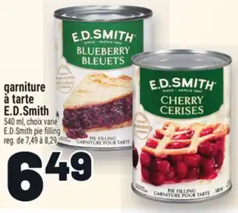 Metro GARNITURE À TARTE E.D.SMITH | E.D.SMITH PIE FILLING offer
