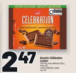 Metro BISCUITS CÉLÉBRATION LECLERC | LECLERC CÉLÉBRATION COOKIES offer