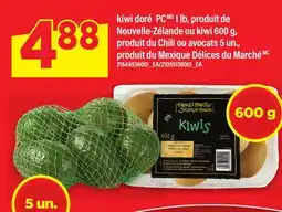 Maxi KIWI DORÉ PCMD, 1 LB OU KIWI 600 G OU AVOCATS 5 UN offer