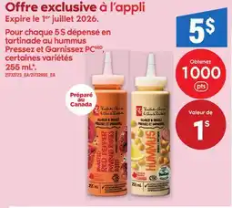 Maxi TARTINADE AU HUMMUS PRESSEZ ET GARNISSEZ PC, 255 ML offer