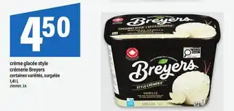 Maxi CRÈME GLACÉE STYLE CRÉMERIE BREYERS offer