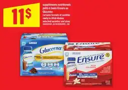 Maxi SUPPLÉMENTS NUTRITIONELS PRÊTS À BOIRE ENSURE OU GLUCERNA | READY TO DRINK SHAKES offer