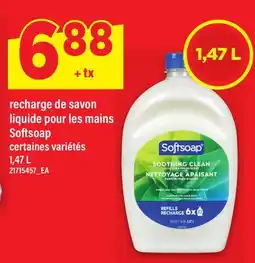 Maxi RECHARGE DE SAVON LIQUIDE POUR LES MAINS SOFTSOAP offer