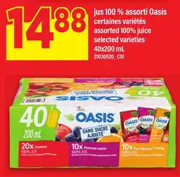 Maxi JUS 100 % ASSORTI OASIS | ASSORTED 100% JUICE offer