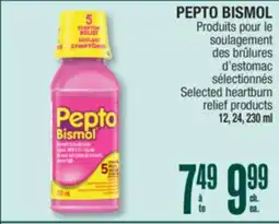Jean Coutu PEPTO BISMOL Selected heartburn relief products offer