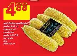 Maxi MAIS DÉLICES DU MARCHÉ | SWEET CORN, 4 UN offer