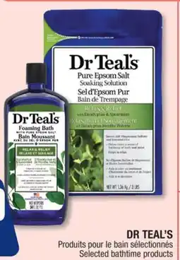 Jean Coutu DR TEAL'S Selected bathtime products offer