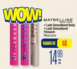 Jean Coutu MAYBELLINE NEW YORK Lash Sensational Body Lash Sensational Firework Mascaras offer