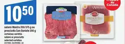 Maxi SALAMI MASTRO, 200/375 G OU PROSCIUTTO SAN DANIELE, 200 G | SALAMI OR PROSCIUTTO offer