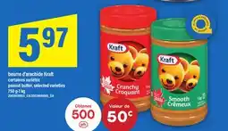 Maxi BEURRE D'ARACHIDE KRAFT | PEANUT BUTTER, 750 G-1 KG offer