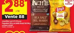 Maxi CROUSTILLES LAY'S 177-235 G OU POPPABLES 200 G OU KETTLE BRAND 156/198 G offer