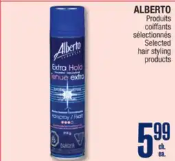 Jean Coutu ALBERTO Selected hair styling products offer