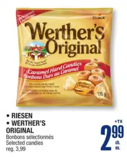 Jean Coutu RIESEN , WERTHER'S ORIGINAL Selected candies offer