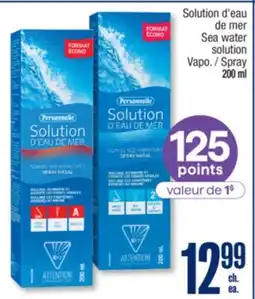 Jean Coutu Sea water solution offer