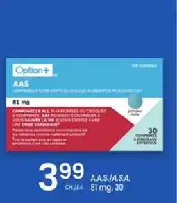 Uniprix OPTION+ A.A.S./A.S.A offer