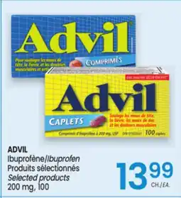 Uniprix ADVIL Ibuprofène/Ibuprofen Produits sélectionnés/Selected products offer