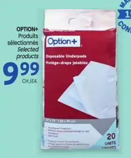 Uniprix OPTION+ Produits sélectionnés/Selected products offer