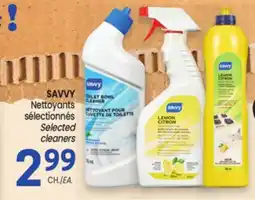 Uniprix SAVVY Nettoyants sélectionnés/Selected cleaners offer
