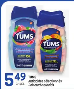 Uniprix TUMS Antiacides sélectionnés/Selected antacids offer