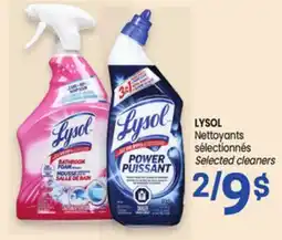 Uniprix LYSOL Nettoyants sélectionnés/Selected cleaners offer