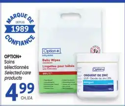 Uniprix OPTION+ Soins sélectionnés/Selected care products offer
