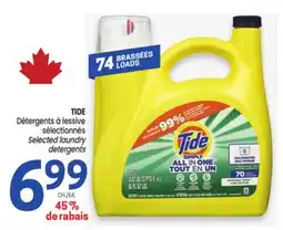 Uniprix TIDE Détergents à lessive sélectionnés/Selected laundry detergents offer