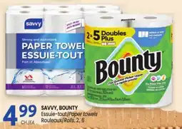 Uniprix SAVVY, BOUNTY Essuie-tout/Paper towels offer