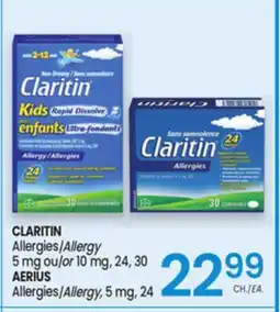 Uniprix CLARITIN Allergies/Allergy, AERIUS Allergies/Allergy offer