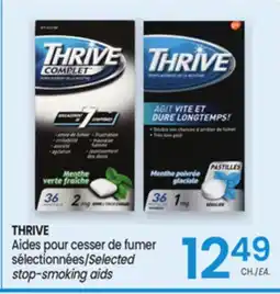Uniprix THRIVE Aides pour cesser de fumer sélectionnées/Selected stop-smoking aids offer