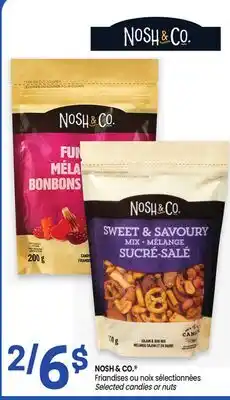 Uniprix NOSH & CO. Friandises ou noix sélectionnées/Selected candies or nuts offer