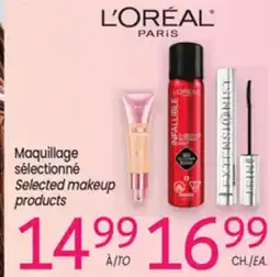 Uniprix L'ORÉAL Maquillage sélectionné/Selected makeup products offer