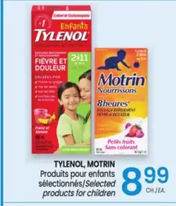 Uniprix TYLENOL, MOTRIN Produits pour enfants sélectionnés/Selected products for children offer
