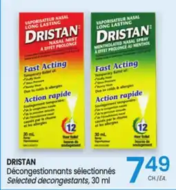 Uniprix DRISTAN Décongestionnants sélectionnés/Selected decongestants offer