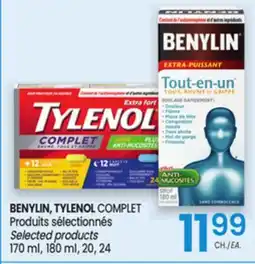 Uniprix BENYLIN, TYLENOL COMPLET Produits sélectionnés/Selected products offer