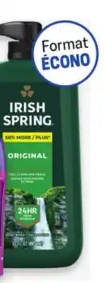 Uniprix IRISH SPRING Nettoyants pour le corps sélectionnés/Selected body washes offer