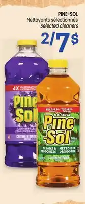 Uniprix PINE-SOL Nettoyants sélectionnés/Selected cleaners offer